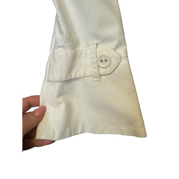 Rafaella White Jacket Bell Sleeves Size Medium Button Front - Picture 5 of 9